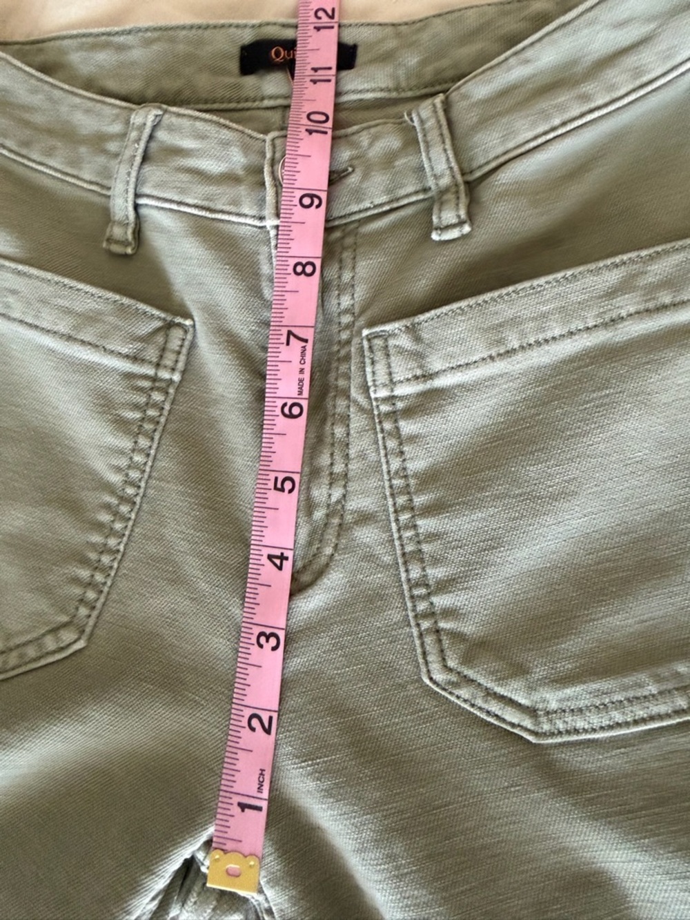 Quince | Short 28" French Terry Wide Leg Pants in Faded Cargo - Picture 11 of 12
